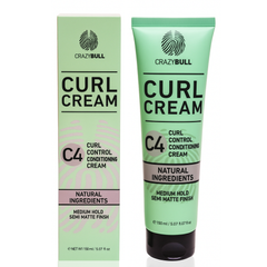 Crazy Bull C4 Curl Control Conditioning Cream 150ml bottle front label