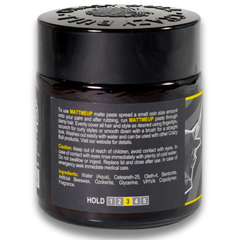 Crazy Bull MattMeUp Medium Matte Paste 100g bottle back label