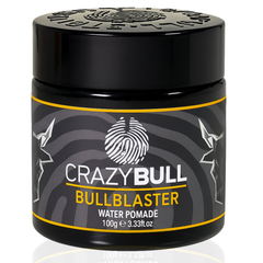 Crazy Bull Bull Blaster Water Pomade 100g bottle front label