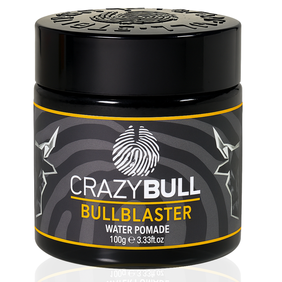 Crazy Bull Bull Blaster Water Pomade 100g bottle front label