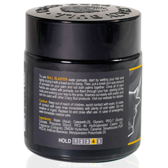Crazy Bull Bull Blaster Water Pomade 100g bottle back label