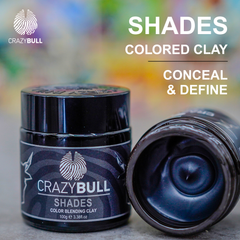 Crazy Bull Shades color blending clay jar with open lid