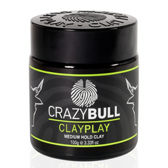 Crazy Bull Clay Play Medium Hold Clay 100g bottle front label