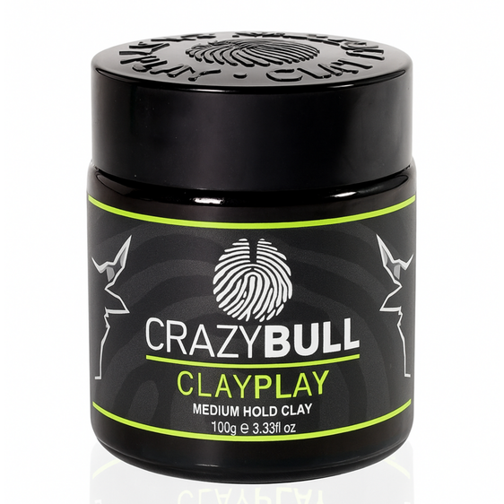 Crazy Bull Clay Play Medium Hold Clay 100g bottle front label