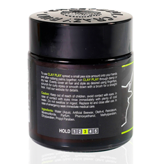 Crazy Bull Clay Play Medium Hold Clay 100g bottle back label