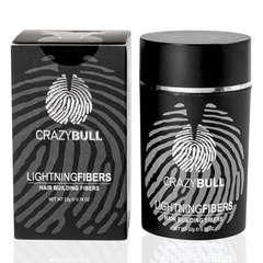 Crazy Bull Lightning Fibers Hair Building Fibers 22g bottle front label